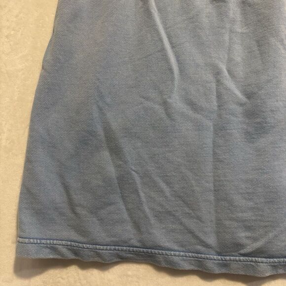 J. Jill Cotton Terry Tie-Waist Pull On Casual Skirt Light Powder Blue Size Large - Picture 9 of 16